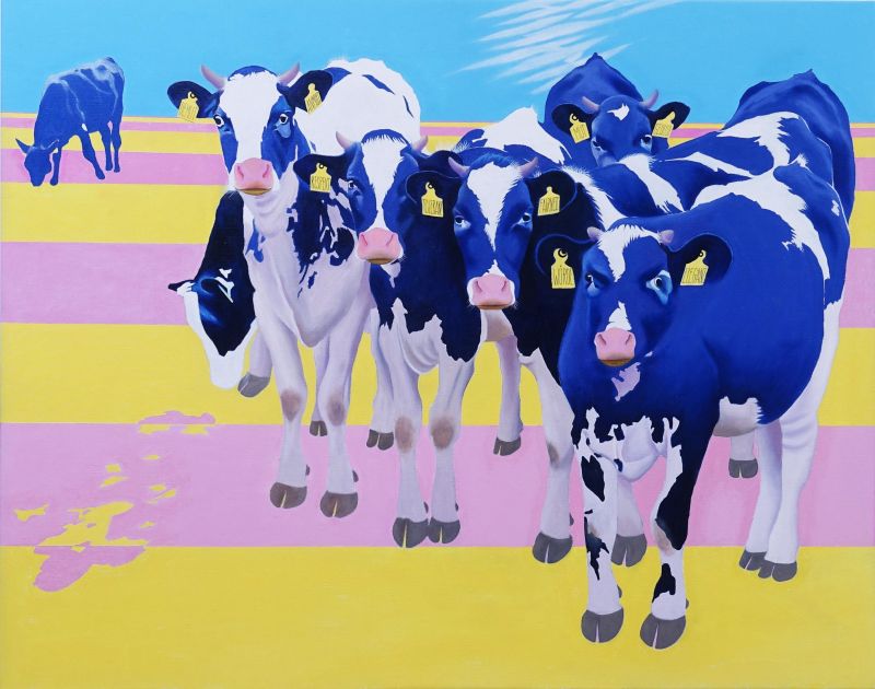 Good Morning Mrs Zurich - a Paintings by Nataraj von Allmen